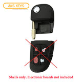 2000 - 2009 Jaguar Remote Flip Key - ID 4D60 Chip - Tibbe