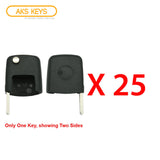 2000 - 2010 VW Flip Key Shell (Square Head) NON Chip (25 Pack)