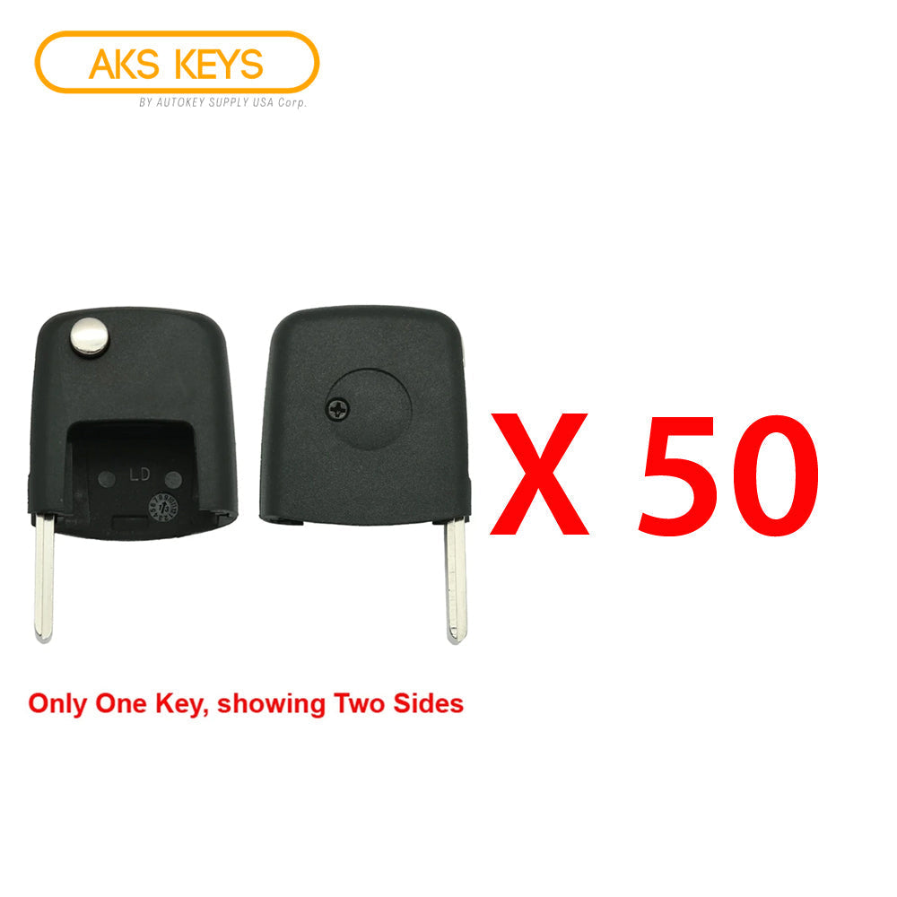 2000 - 2006 VW Flip Key (Square Head) Id 48 (50 Pack)