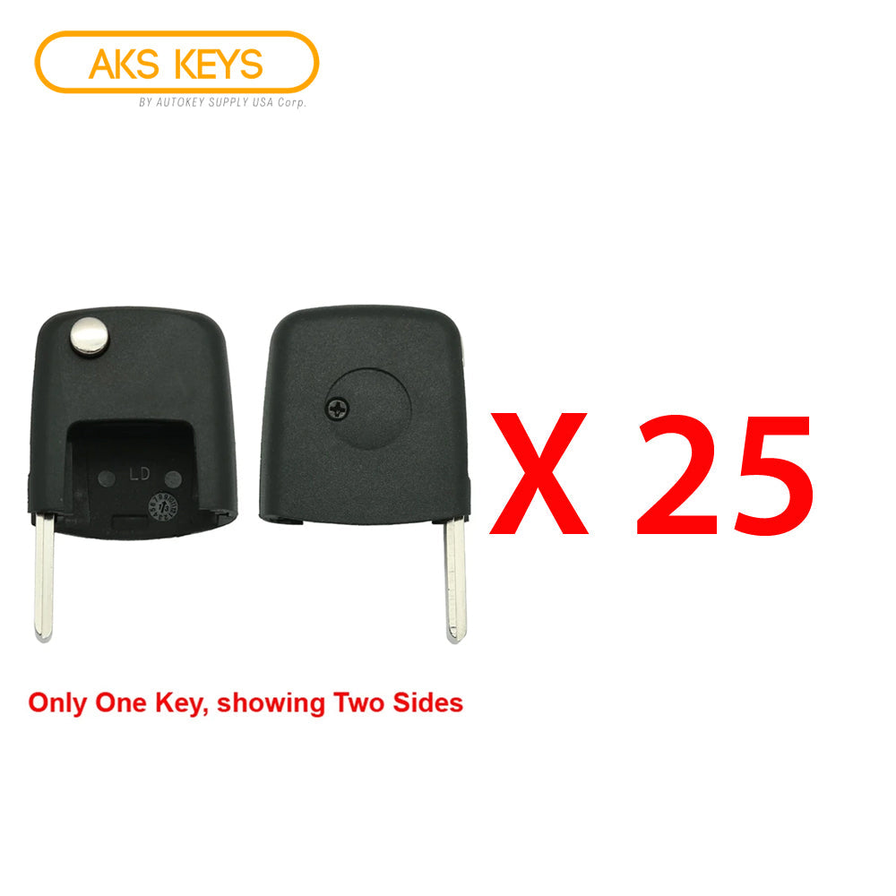 2006 - 2010 VW Flip Key (Square Head) Id 48 CAN (25 Pack)