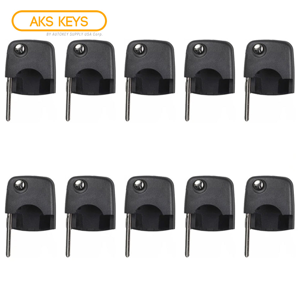 1998 - 2002 VW Flip Key Shell / Round Head / NON Chip (10 Pack)