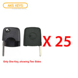 1998 - 2002 VW Flip Key Shell / Round Head / NON Chip (25 Pack)