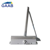 GAAB R402-00 Standard Door Closer Heavy Duty Adjustable Arm Plastic Cover Satin Stainless - Fire Rated