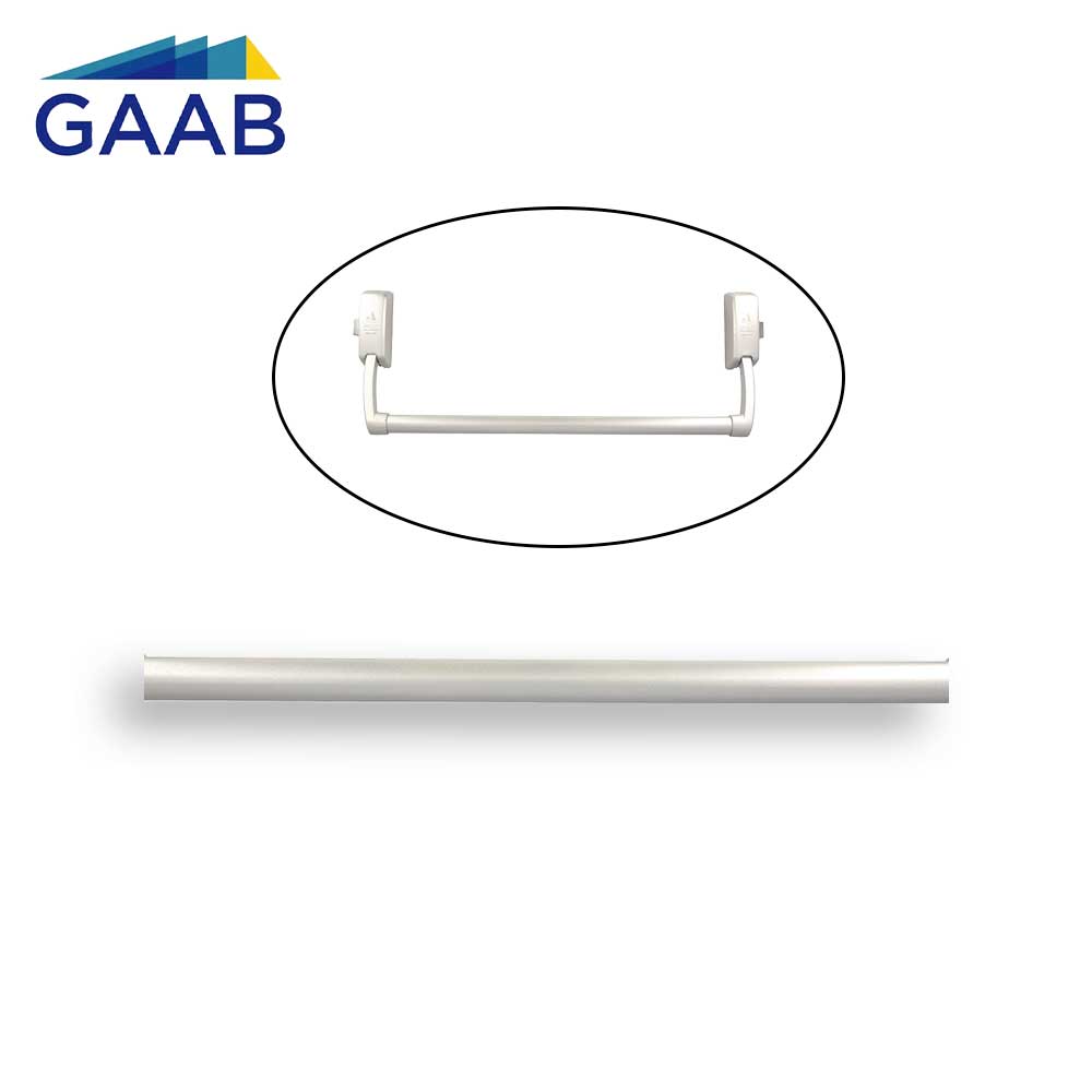 GAAB T005-09 47 Crossbar Tube (1200mm) - Satin Chrome - Tube Only