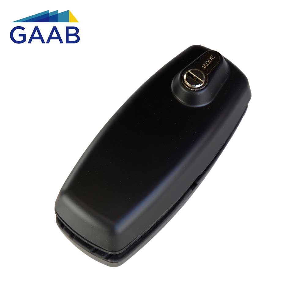 GAAB T180-04 Tempered Frameless Glass Door Lock Reversible 10 - 12mm Doors - Black