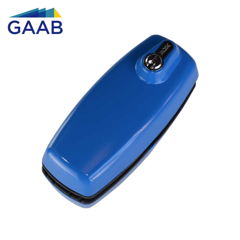 GAAB T180-08 Tempered Frameless Glass Door Lock Reversible 10 - 12mm Doors - Blue