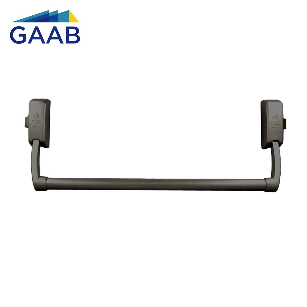 GAAB T290-00B Crossbar Exit Device UNE EN-1125 Standards Push Lever Arms - Black