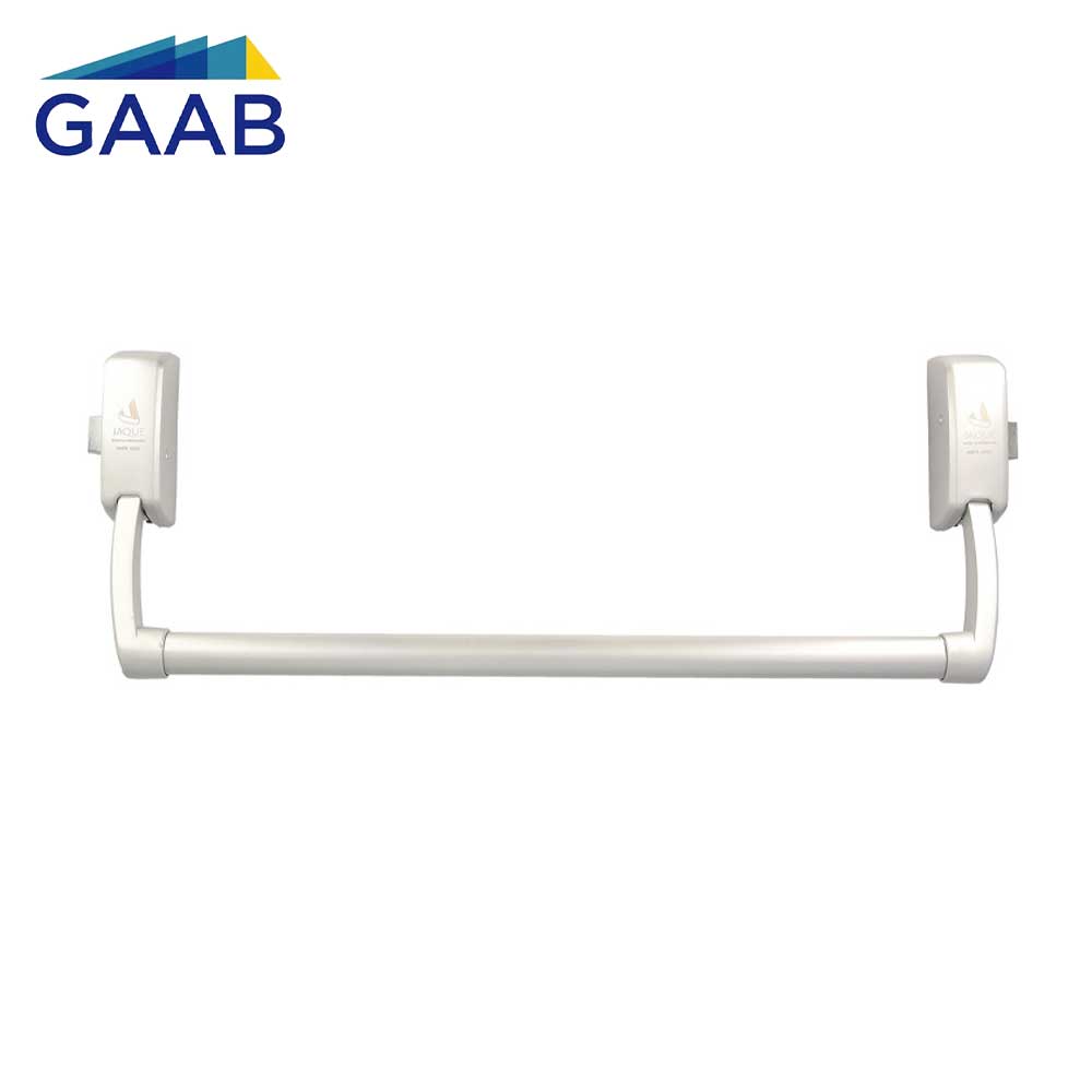 GAAB T290-04B Crossbar Exit Device UNE EN-1125 Standards Push Lever Arms - Gray