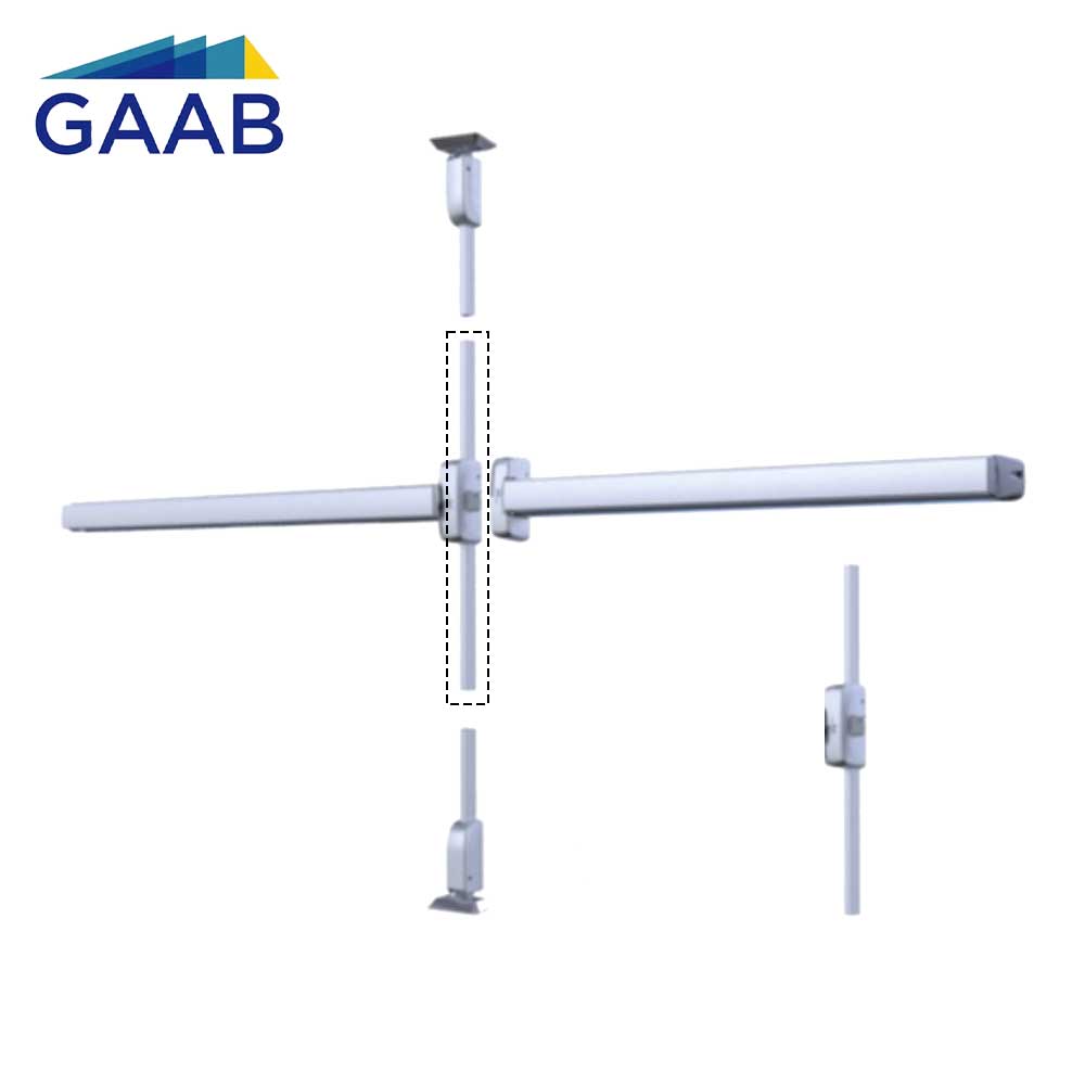 GAAB T291-05 Vertical Rod for T300 and T290 series - Satin Chrome