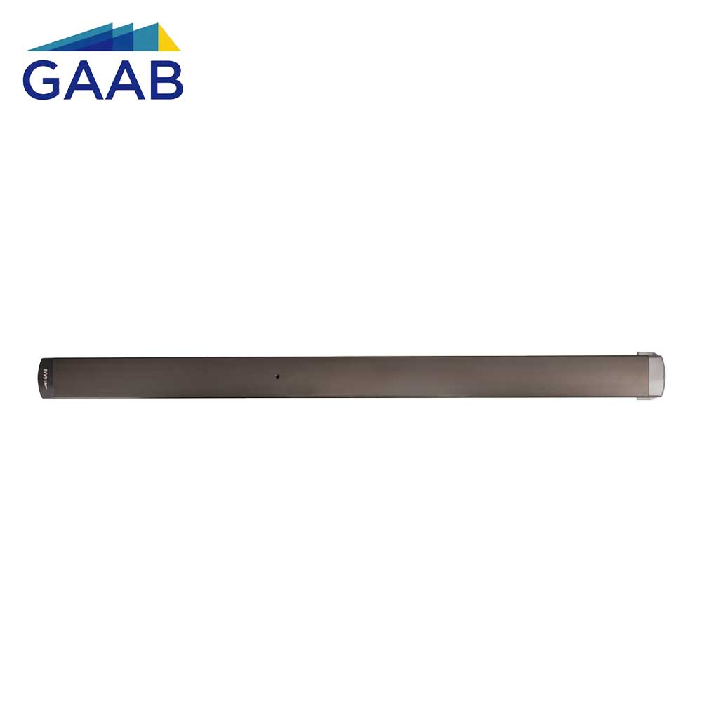 GAAB T352L12S Concealed Vertical Rod Exit Device Modular and Reversible with Switch Up to 48 Doors - Dark Bronze Anodized