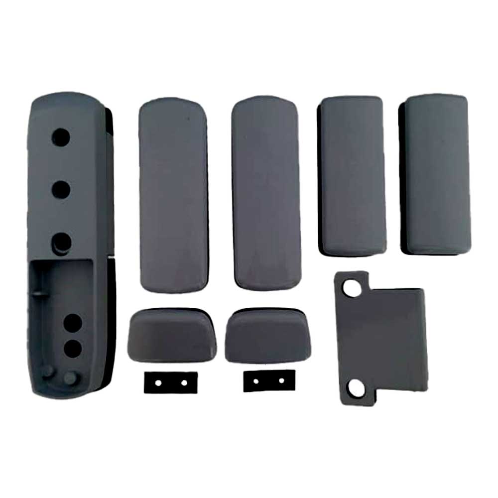 GAAB T373-01 Holder Kit Rim Panic Exit Device Glass Door Installation Kit For Double Leaf Door - Black