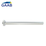 GAAB T395-04 Rim Panic Exit Device UNE EN-1125/1634 Modular and Reversible Fire Resistant Up to 48" Doors - Satin Chrome