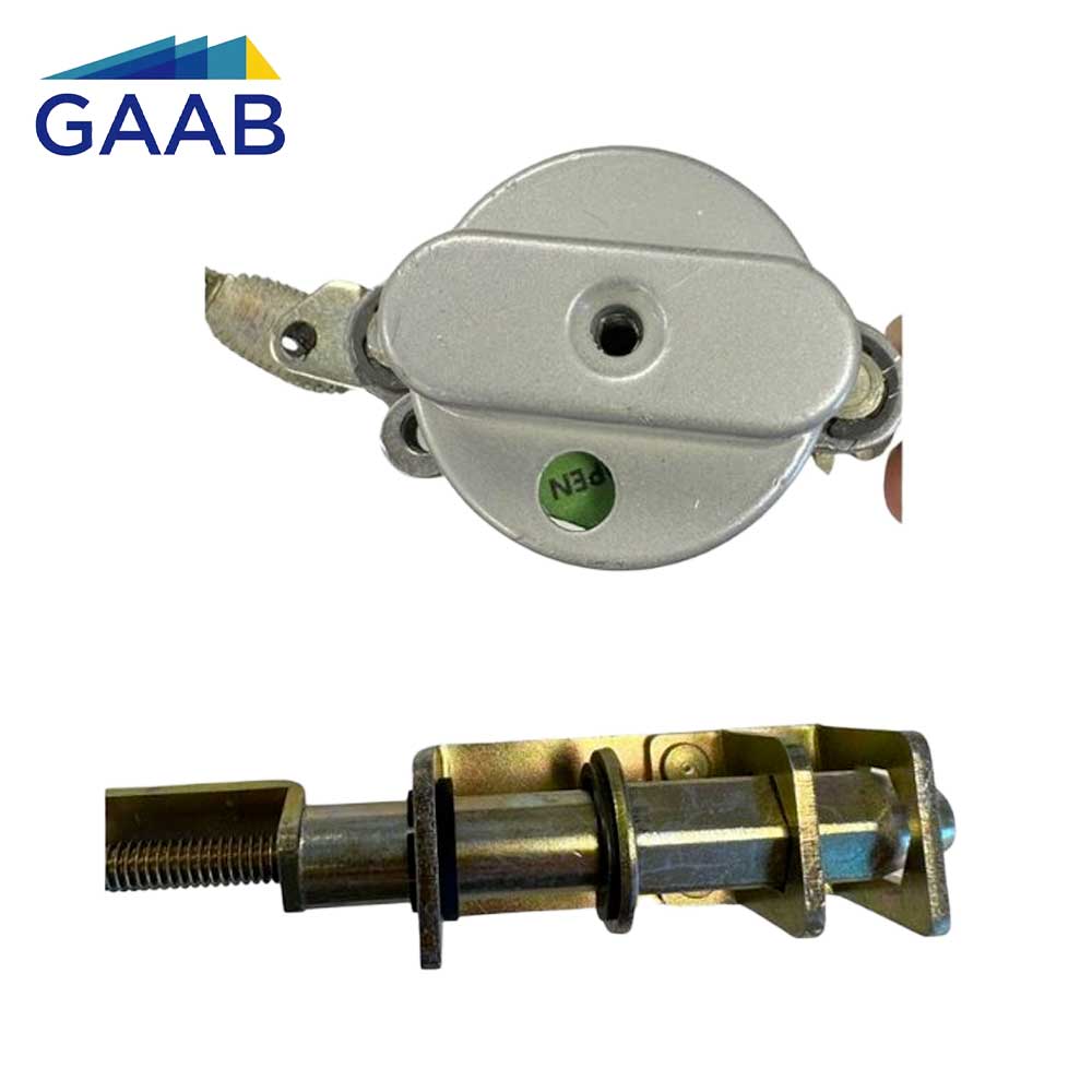 GAAB T512-12 Two-points Flash Bolt for Inactive Leaf Of Paired Doors - Bronze