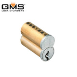 GMS - SFIC- Small Format Interchangeable Core - 6 Pin - Uncombinated (No Pins) - Keyway (Best B) - Satin Chrome