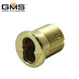 GMS - SFIC Mortise Housing - 1-2/5 - 7-Pin - 3 - Polished Brass - AR Cam - (Adams Rite)