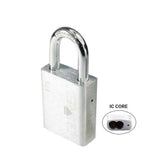 GMS ICP175 - IC Padlock - SFIC Core - 1-3/4  Body - 1 Shackle Length - US26D - Satin Chrome