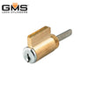 GMS KIK Cylinder w/ Assorted Tailpiece - 6-Pin - US26D - Satin Chrome - RD1 - (Russwin 01)