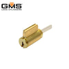 GMS KIK Cylinder - w/ Multi-Tailpiece - 5-Pin - US3 - Polished Brass