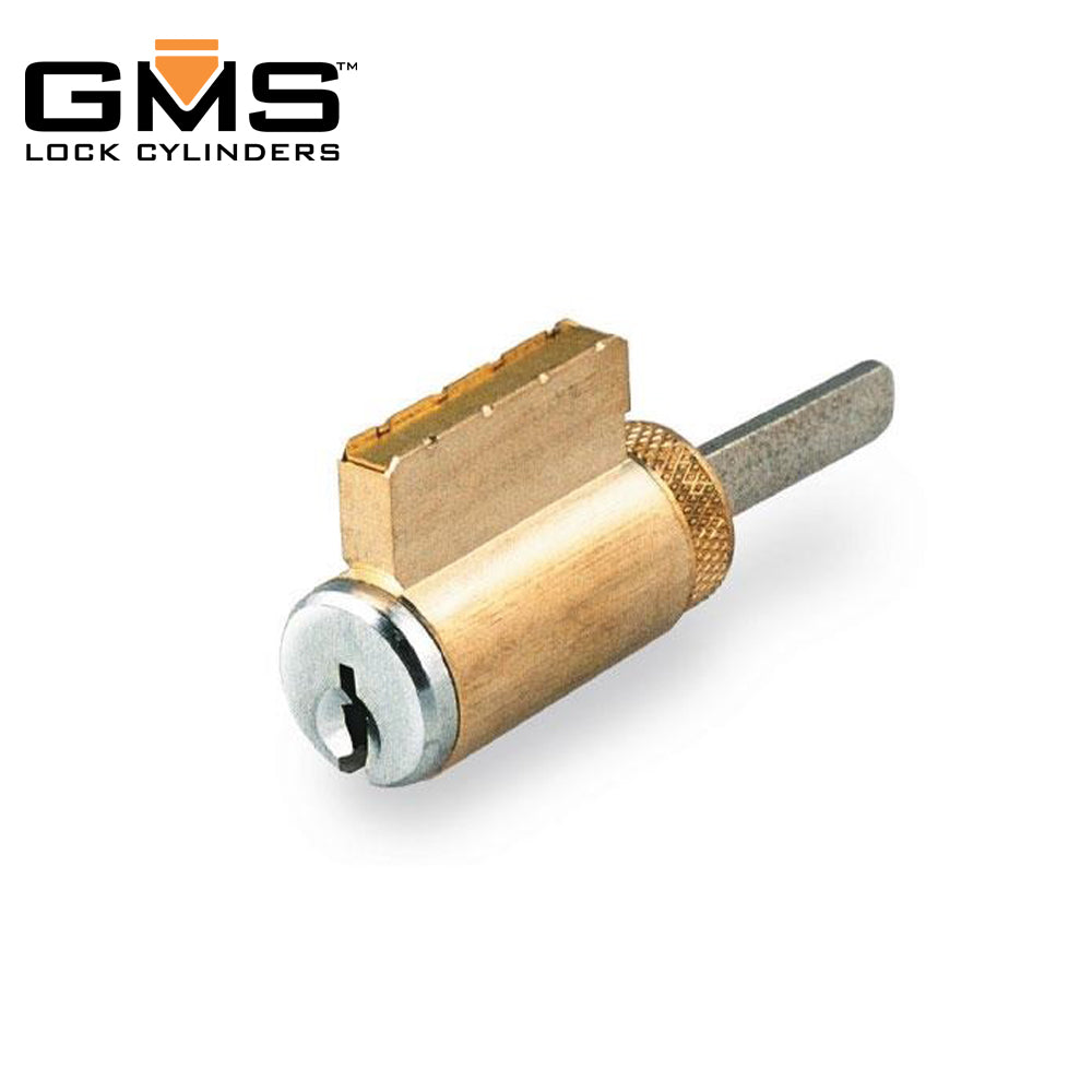 GMS KIK Cylinder w/ Multi Tailpiece - 6- Pin - US26D - Satin Chrome - SCE - (Schlage E)