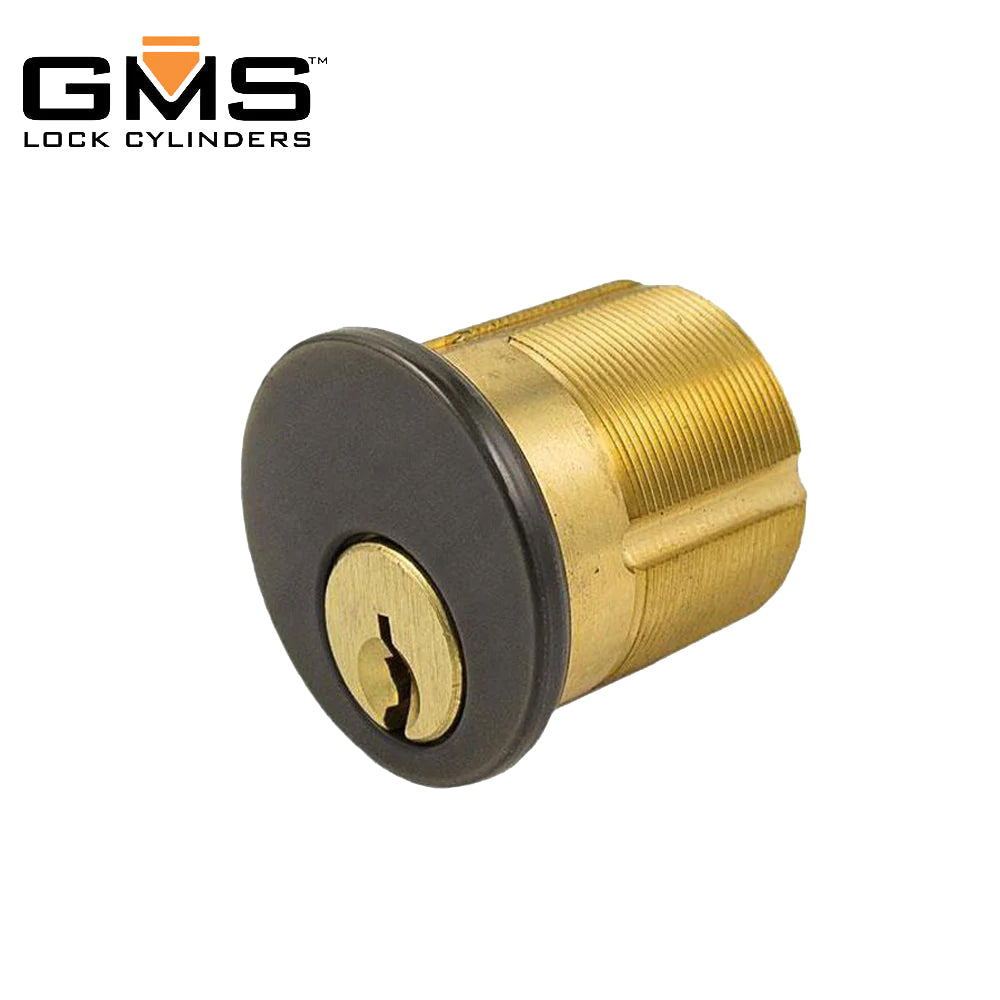 GMS Mortise Cylinder - 1"- 5-Pin - US10B - Oil Rubbed Bronze - KW - (Kwikset)