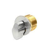 GMS Thumb-Turn Mortise Cylinder - 1" - US26D - Satin Chrome