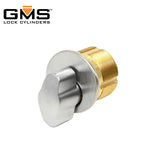 GMS Thumb-Turn Mortise Cylinder - 1" - US26D - Satin Chrome