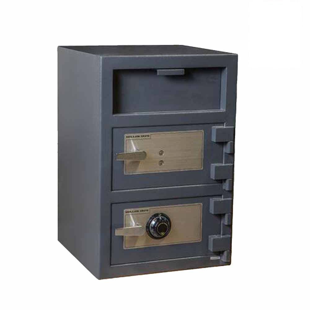 Hollon FDD-3020CK Double Door Depository Safe - Key & Dial Lock