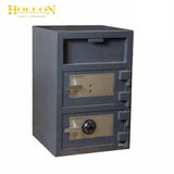 Hollon FDD-3020CK Double Door Depository Safe - Key & Dial Lock