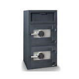 Hollon FDD-4020EE B-Rated Double Door Electronic Lock Depository Safe