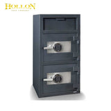 Hollon FDD-4020EE B-Rated Double Door Electronic Lock Depository Safe