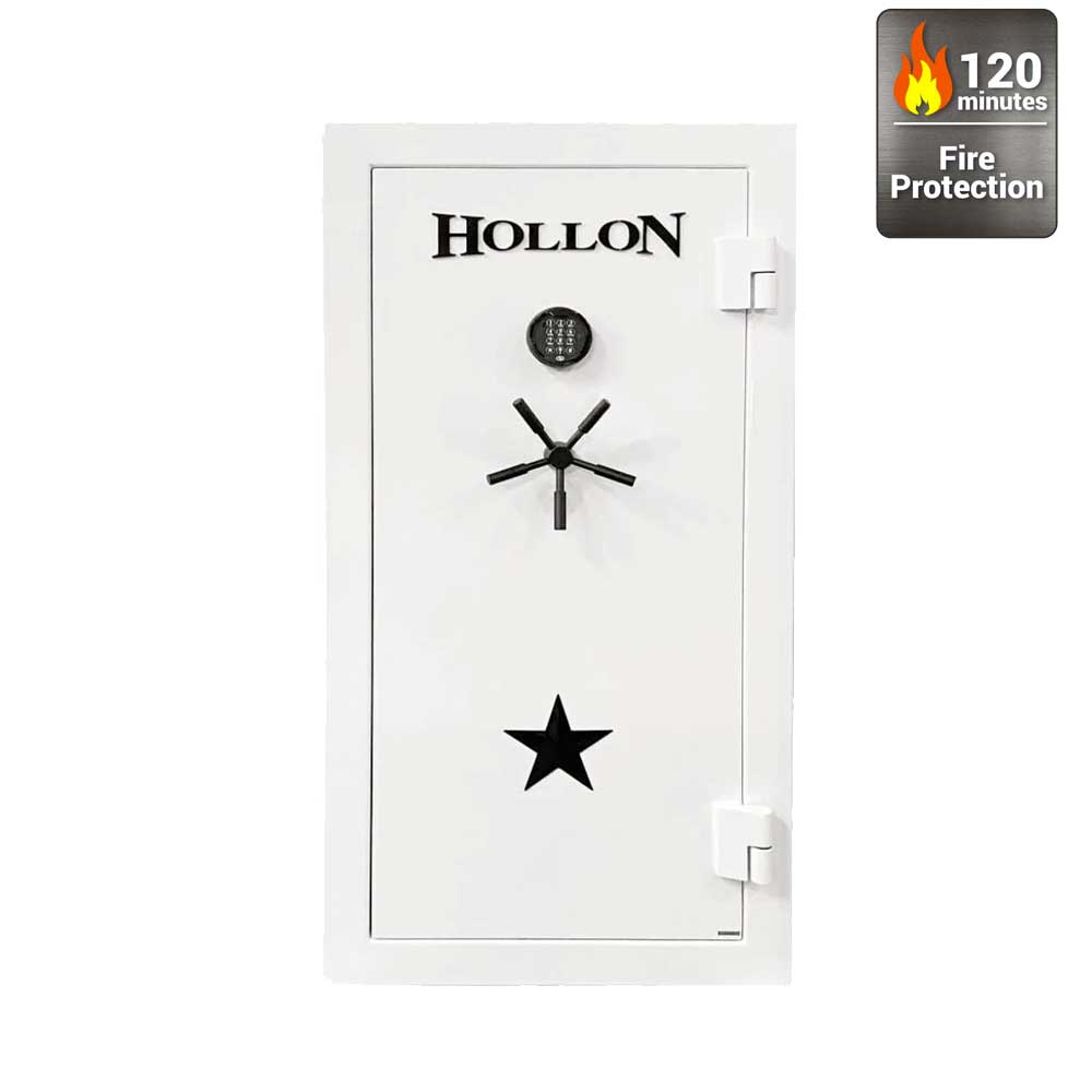 Hollon RG-22E Electronic Lock Republic Gun Safe 22 Long Gun Capacity (White)