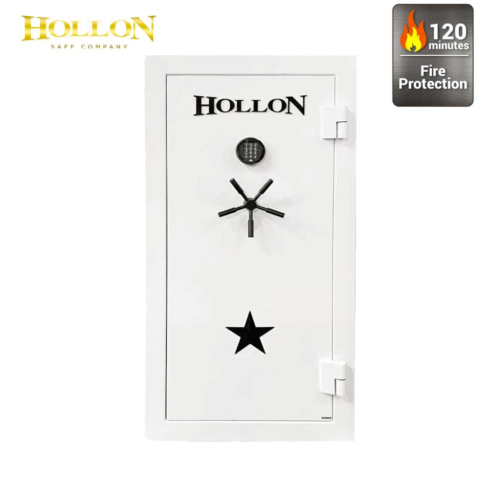 Hollon RG-22E Electronic Lock Republic Gun Safe 22 Long Gun Capacity (White)