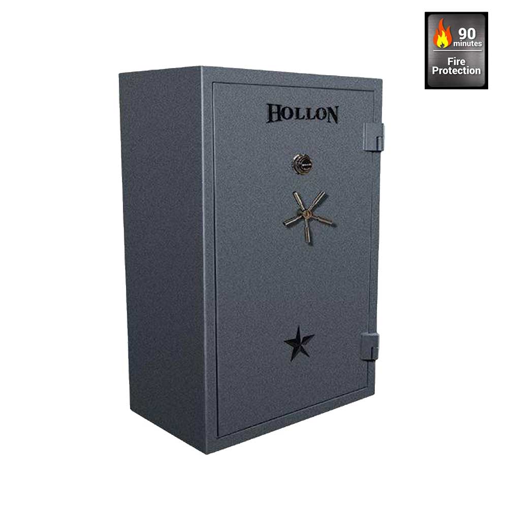 Hollon RG-39C Republic Series 1 Hour Fireproof Gun Safe Dial Combination Lock (Charcoal)