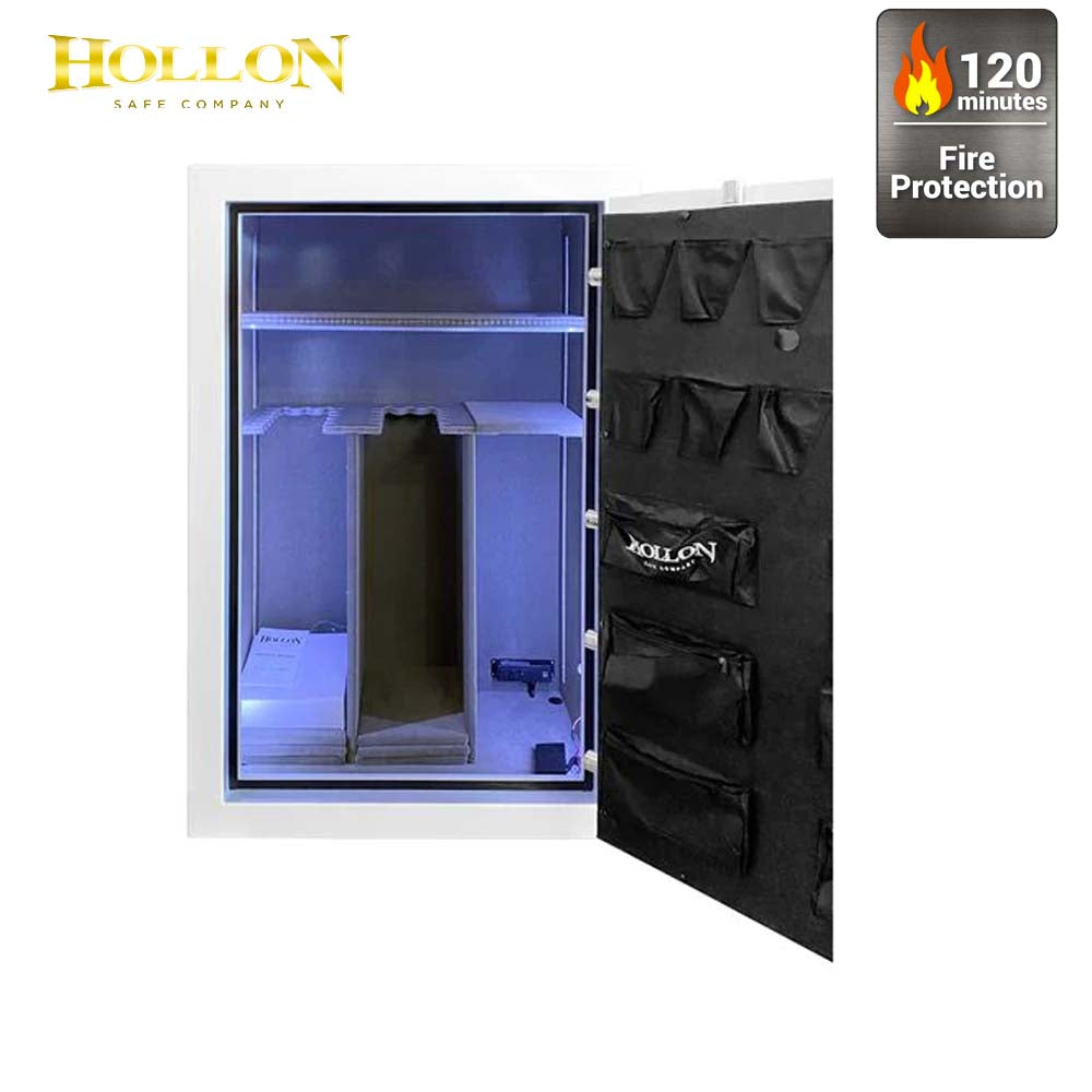 Hollon RG-39E Republic Series 2 Hours Fireproof Gun Safe Electronic Lock (White)