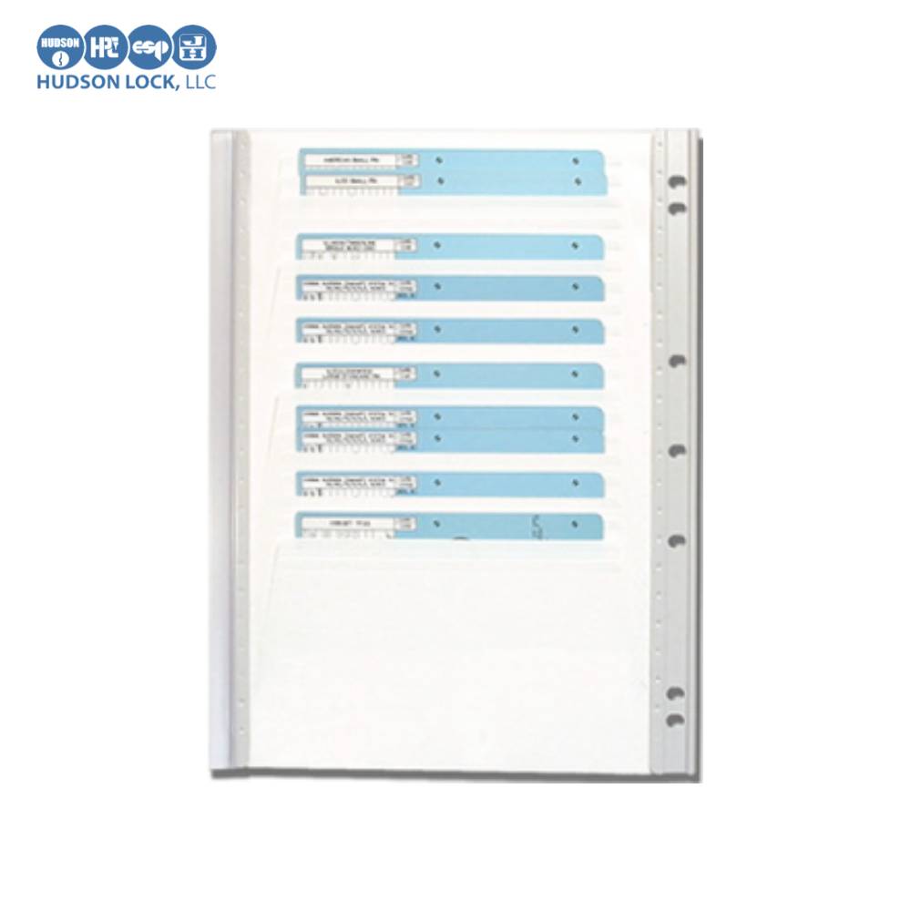 Hudson Lock CARD-BP Code Card Storage Panel