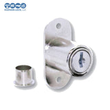 Hudson Lock Flush Mount Plunger Lock KA 201, Stainless Steel Appearance