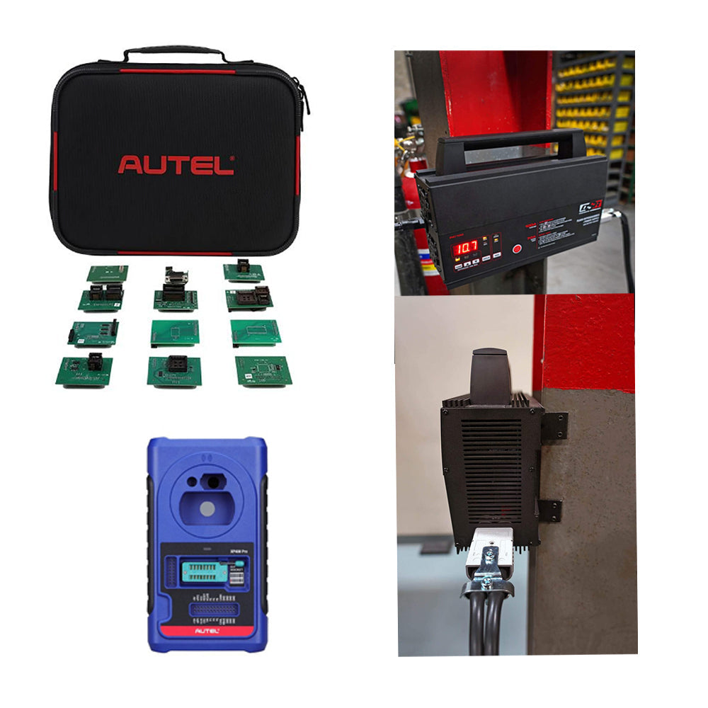 Autel MaxiIM IM608 Pro Key Programming and Diagnostic Tool & DSR ProSeries INC100 100 Amp 12V Battery