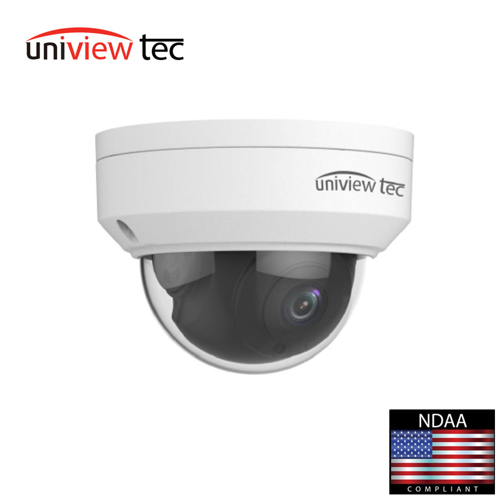 Uniview Tec IPV5E28X IR Vandal Dome Camera 2.8mm 5MP True Day/Night WDR Built-in Microphone