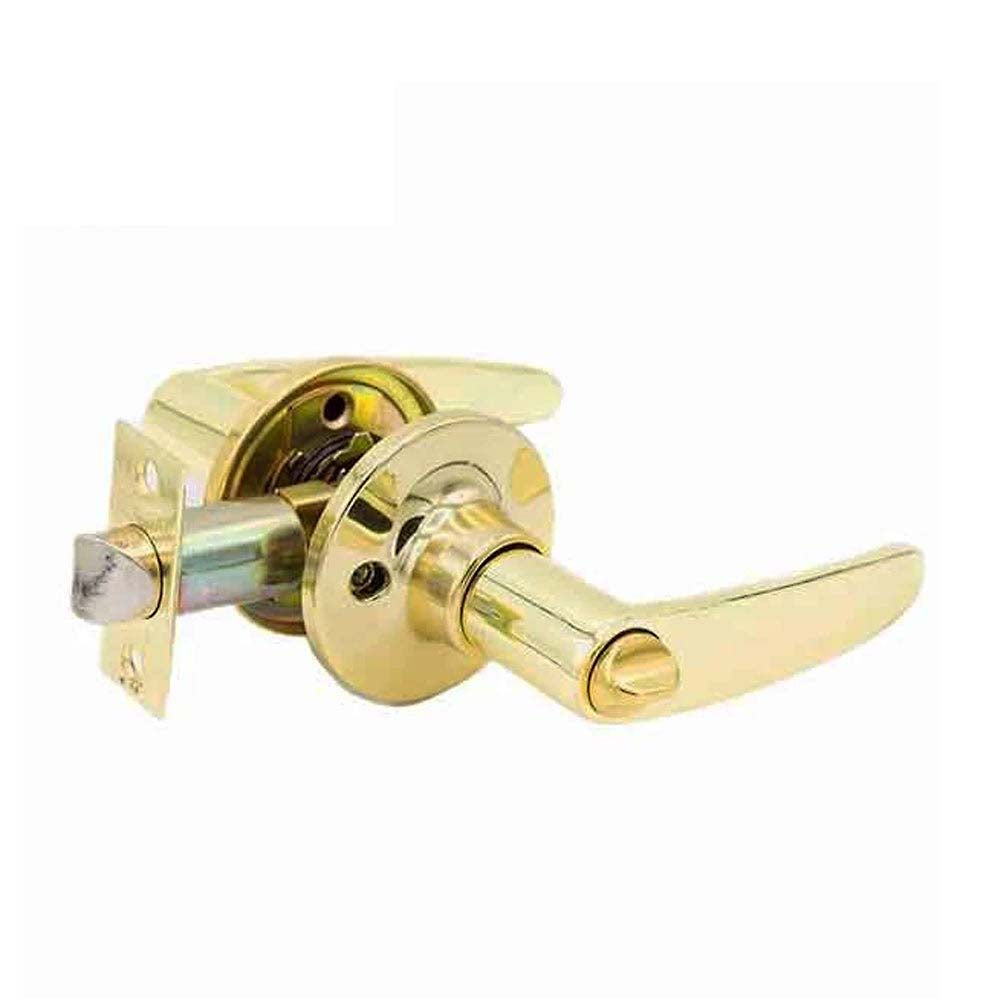 Design #2 Privacy Leverset Grade 3 Bright Brass KLE02-BB-PR