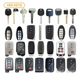 AKS KEYS Aftermarket Starter Pack with 30 Toyota Lexus Remotes, Shells, Key Blanks, Blades and Transponder Keys