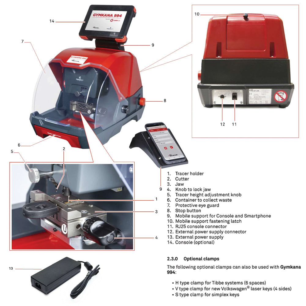 Keyline Gymkana 994 All-in-one Automotive Key Cutting Machine