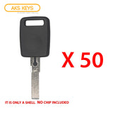 2001 - 2006 Audi key Shell / HU66 (50 Pack)