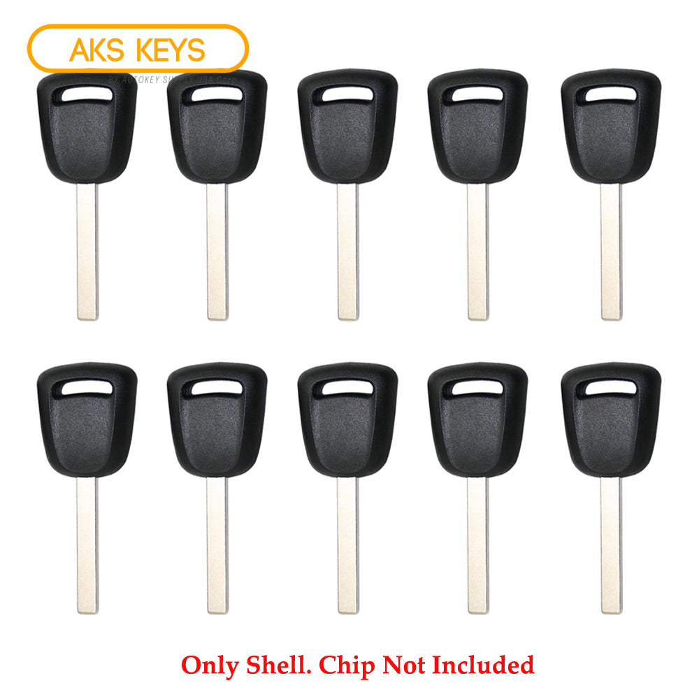 2010 - 2019 Buick Chevrolet GMC Transponder Key Shell 8 - 10 Cuts - HU100 (10 Pack)