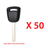 2010 - 2019 Buick Chevrolet GMC Transponder Key Shell 8 - 10 Cuts - HU100 (50 Pack)