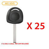 2010 - 2016 GM Transponder Key Shell (25 Pack)