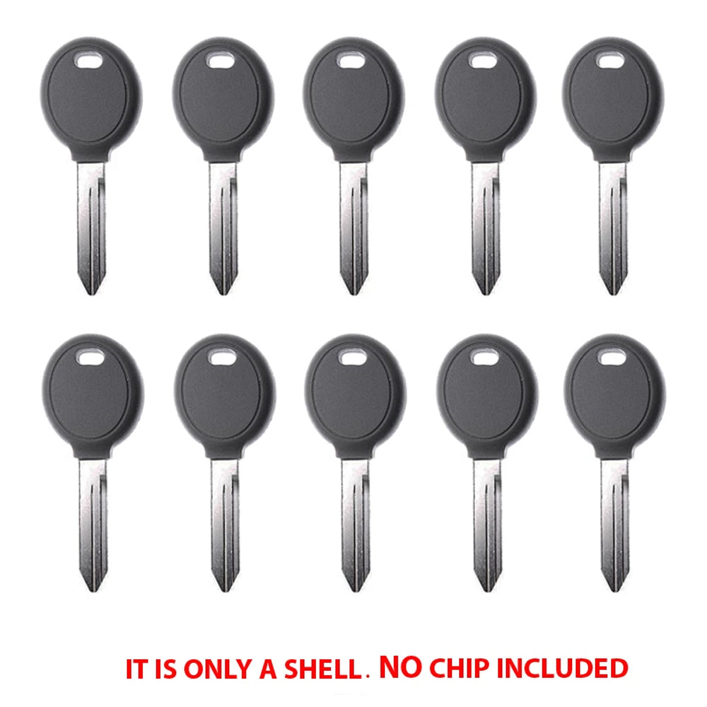 1998 - 2014 Chrysler Dodge Jeep Transponder Key Shell - Y159 (10 Pack)