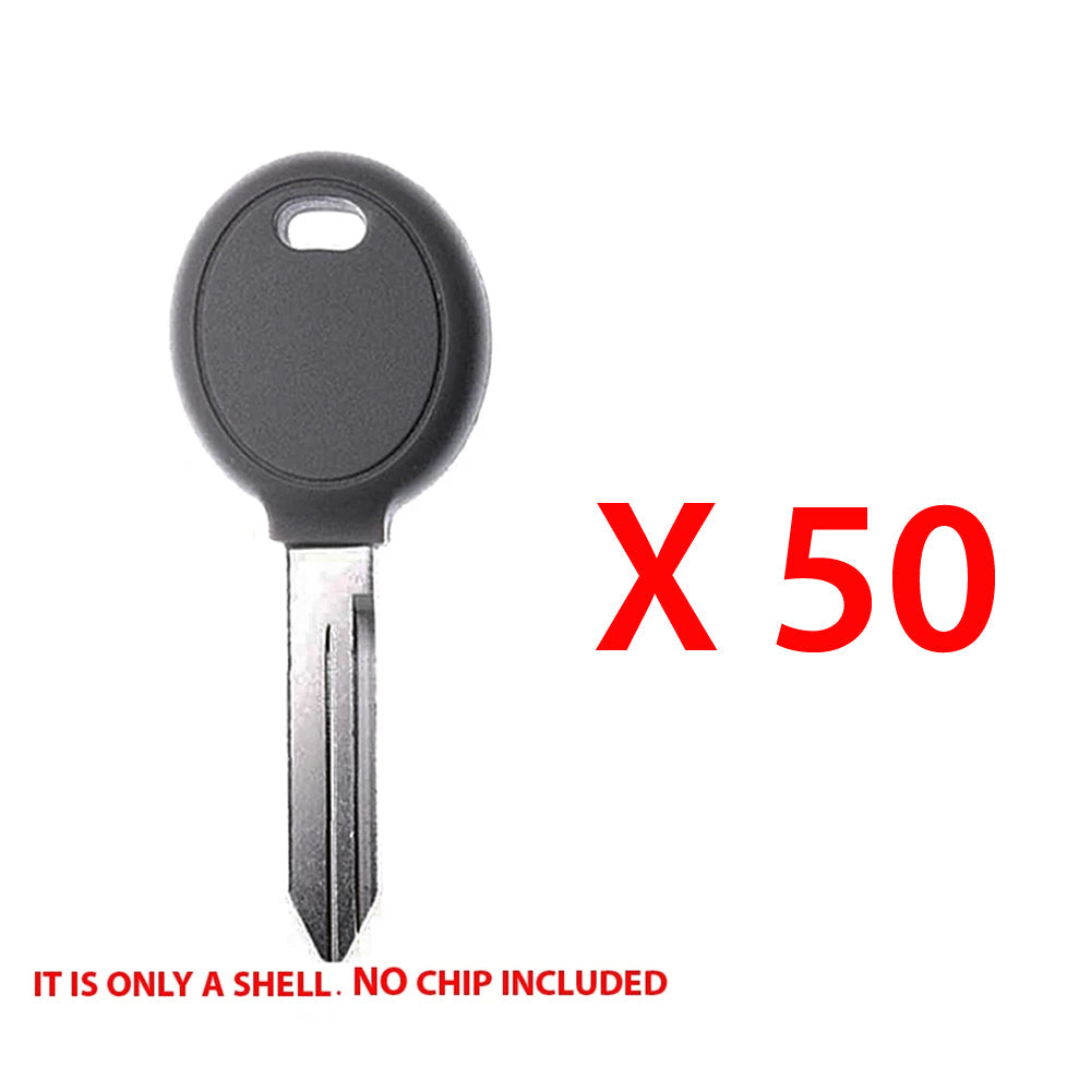 1998 - 2014 Chrysler Dodge Jeep Transponder Key Shell - Y159 (50 Pack)