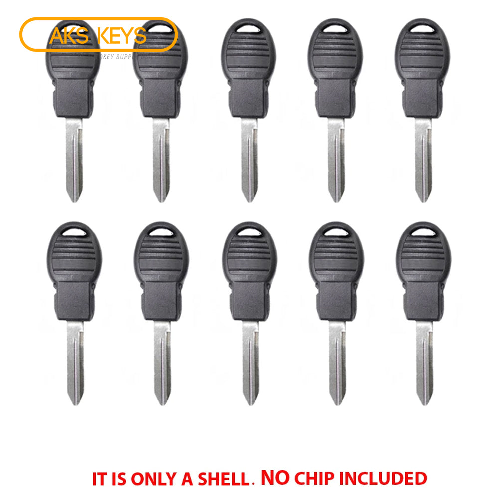 2008 - 2017 Chrysler Dodge Jeep VW Key Shell  "POD" - Y170-PT (10 Pack)