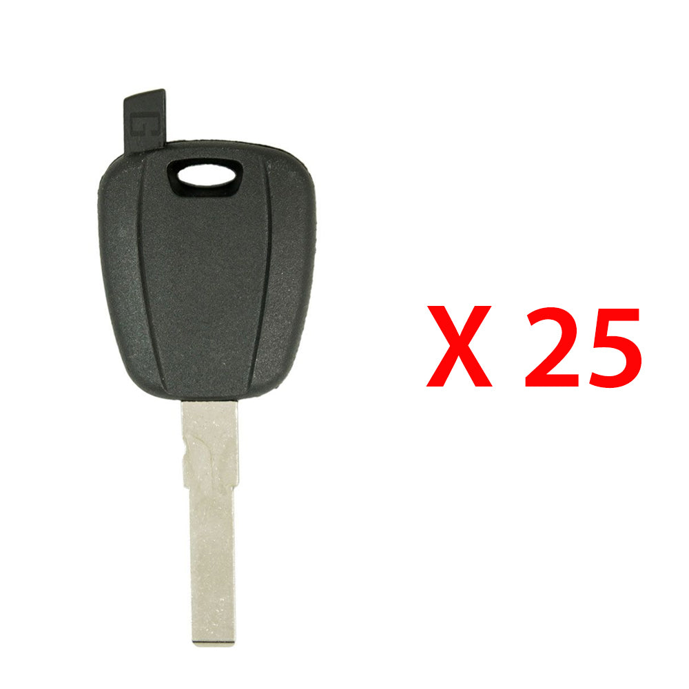 2012 - 2018 Fiat 500 RAM Promaster Transponder Key Shell - SIP22 (25 Pack)