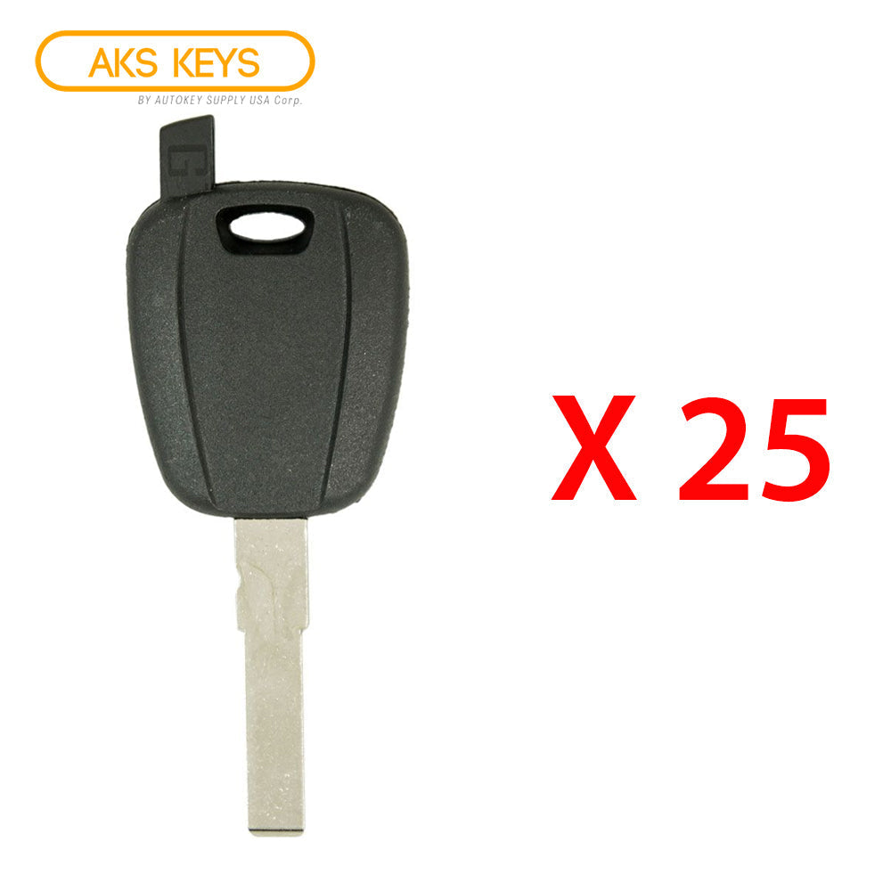 2012 - 2018 Fiat 500 RAM Promaster Transponder Key Shell - SIP22 (25 Pack)